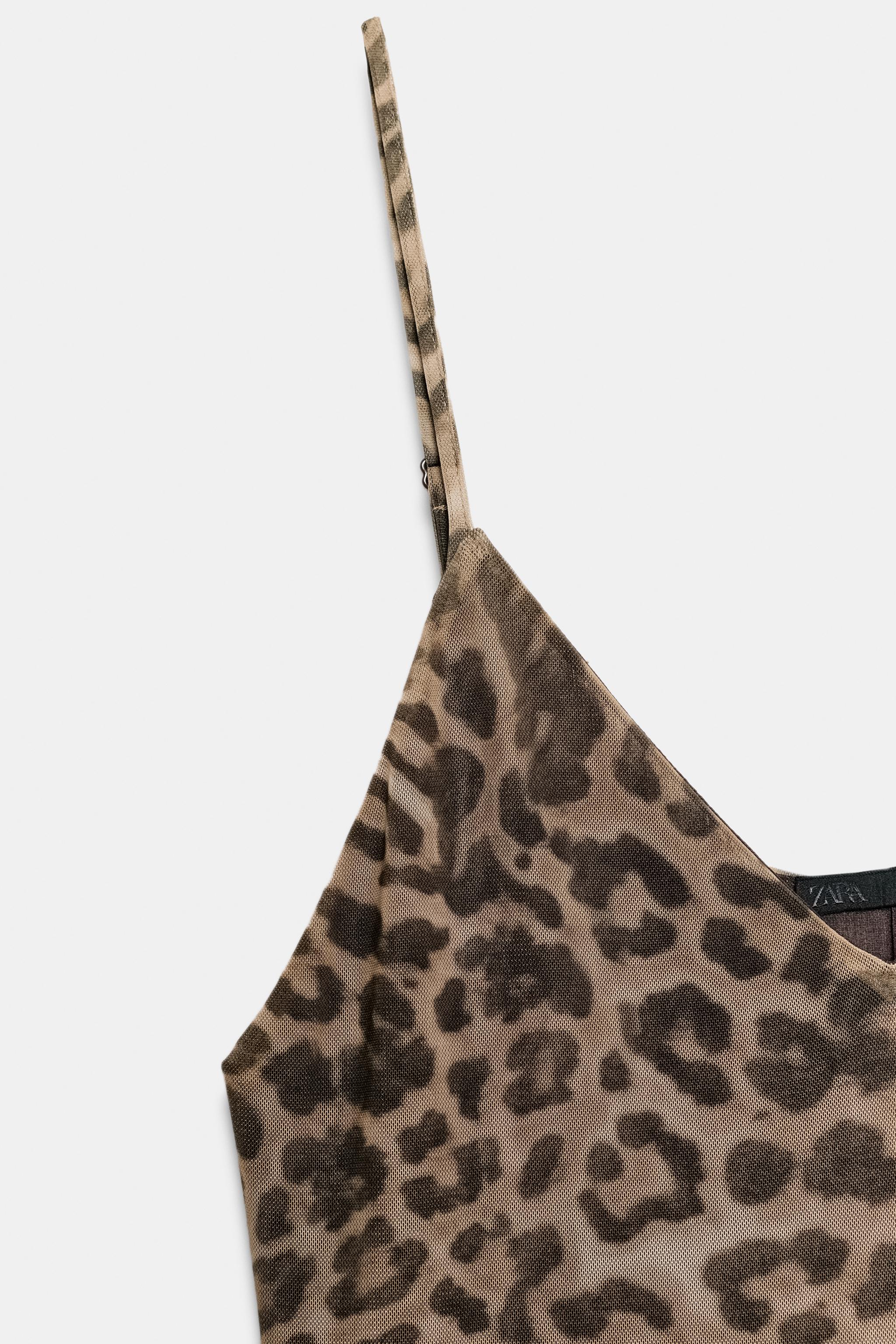 ANIMAL PRINT TULLE DRESS